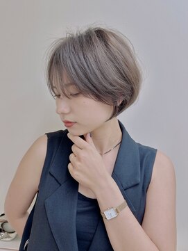 ナンバー 六本松(Number) 大人可愛い20代30代40代小顔ショートボブ丸みぱつんと