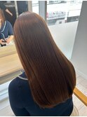 髪質改善ストレート/アースカラー