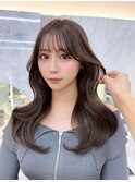 大人可愛い韓国ヘア くびれヘア 似合わせ顔まわりカット