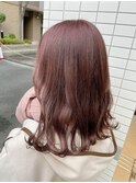 【CYAN】#大人可愛い#赤髪#ピンク#外ハネ#pink#ゆるふわ