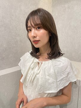 エジョン 三鷹店(Aejon) #バレイヤージュ#グレージュカラー#ボブウルフ#ココアベージュ