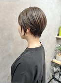 大人可愛い♪ショートヘア×脱白髪染めカラー