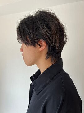 ソイクフ(SOY KUFU) MEN'S HAIRマッシュパーマアッシュブラック