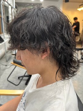 フゥ 宇都宮(FeU) 波巻きパーマメンズパーマメンズヘアツーブロックツイストパーマ