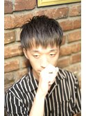 メンズビジネスツーブロック