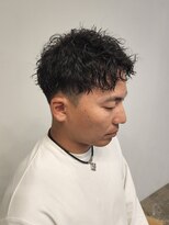 ニアウ 伊勢崎連取店(Niau)&nbsp;刈り上げショートアップバングツイストスパイラルパーマ