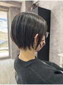 ひし形ショートボブ/丸みショートボブ/大人かわいいショートボブ