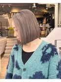ボブ　ハイトーン　ベージュ