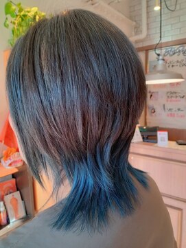 リーズン(REASON) 【インナーブルー】ウルフ、レイヤースタイルにピッタリ!!