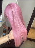 ピンクカラーチェリーレッドブリーチダブルカラーハイトーン横浜