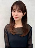 レイヤー/ネビージュ/韓国ヘア/イメチェン/縮毛矯正/中野/