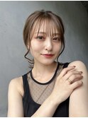 結んで可愛い顔周りカット似合わせ顔周りカット顔まわりレイヤー