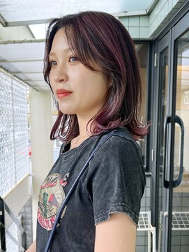 ハピネス 河原町店(Happiness) ハイライトカラー　外はねボブ　京都美容室　進詩織