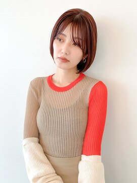 ノーヴァン デフォーム(NOVAN DEFORM) シンプルボブ・レッドブラウン