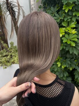 トムヘアーデザイン 古川橋店(TOM HAIR DESIGN) 艶髪グレージュ