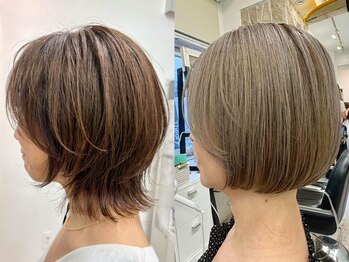 ナチュラ(natura)の写真/大人髪に極上の艶を。白髪染めで叶える透明感のあるカラーで、思わず触れたくなる柔らかな質感へ[表参道]