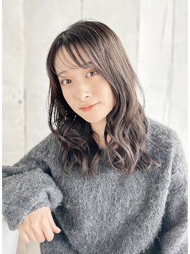 【月1メンテ】白髪染めリタッチでも透明感カラー