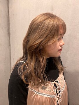 ラヴィズム 長岡店(LUVISM) 韓国/顔周りレイヤー/ダブルカラー/ベージュ/前髪新潟長岡宮関