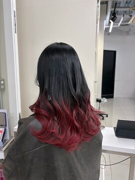 アライブ ハラジュク(ALIVE harajuku) ブリーチインナーバレイヤージュグラデーションカラー夕貴