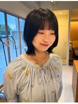マイン(mine) 透明感カラー 暗めカラー 地毛風カラー アッシュカラー ボブ