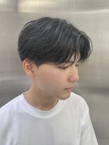 アクション セカンド 心斎橋(ACTION second)&nbsp;センターパート　ニュアンスパーマ　曲がる縮毛矯正