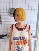 ヘアー アレス(hair ales)&nbsp;ハッシュカット　デザインカラー　ツートンカラー