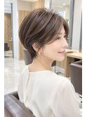 桜新町/レイヤーカット/ボブ/韓国ダブルカラー/白髪ぼかし