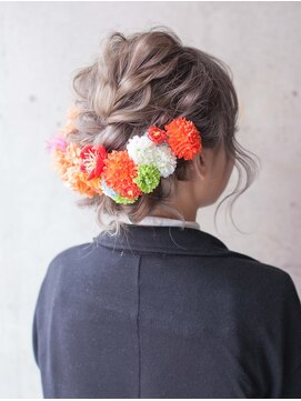 エール(a:le) 三つ編みアレンジ パーティーヘア