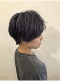 【amule hair】甘辛MIXハンサムショート×ラベンダーアッシュ