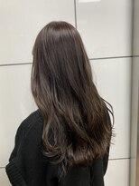 シェノン 梅田(CHAINON)&nbsp;20代30代40代小顔カット×ピンクベージュ×ツヤカラー