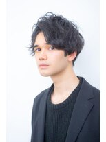 ヘアエジェリプリム (hair&spa egerie prime) 大人な色気アップバング/アッシュブラック/30代40代50代