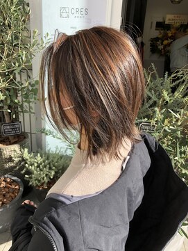 ゼスト クレス(ZEST Cres) 【CRES】外ハネ大人ボブ【吉岡俊】