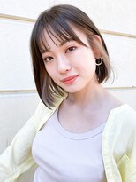 ミィ 表参道(mee.)&nbsp;【mee.】オオニシ　前髪　イヤリングカラー　ボブ