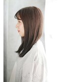 前髪イメチェンくびれイヤリングカラー美髪ラベンダーカラー/086