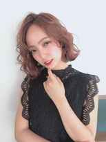 クシュ 所沢東口店(kusyu...) うる艶髪暖色系カラー×ジェシカライツ風アップバンク抜け感ヘア