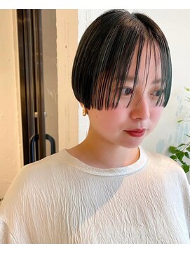 スロウ 代官山(Sraw) 外ハネボブ/ペールベージュ[代官山/代官山駅/髪質改善/ショート]