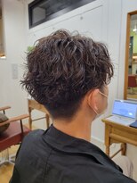 ギフト ヘアーデザイン(gift hair design) 刈り上げショート×ケアパーマツイストスパイラル