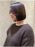 韓国ボブ　エギョモリ　髪質改善　ストレート
