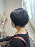 くびレイヤーショートボブ/小顔首長/丸亀髪質改善ショート