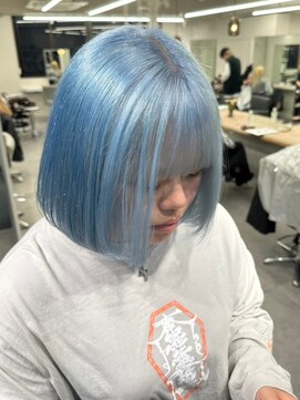 ベレーザ 渋谷(BELEZA) 7084ニュアンスカラーブルージュブルーシルバータンバルモリボブ