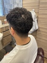 銀座マツナガ 神田店 ビジネスショートパーマツイスパワイルドフェード