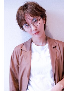 シック(Chic) ウルフマッシュ ブルーグレージュ カーキアッシュショートウルフ