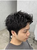 熊本スパイキーショート　メンズショート　短髪