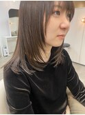 ミディアムヘア×フェイスレイヤー【竹内】