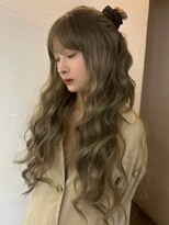 メゾンアクア 表参道(Maison ACQUA)&nbsp;☆ブリーチなしダブルカラー オリーブ オリーブベージュ ボブ