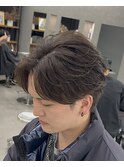 フェザーショートパーマ毛流れカルマパーマ