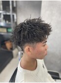 ニュアンスパーマ/韓国マッシュ/スパイキーショート/MEN'S