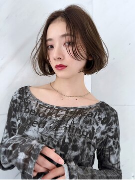 サイン 渋谷(SIGN) 渋谷ボブレイヤーカットグレージュブリーチ無し