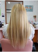 編み込みエクステ。ロング60本