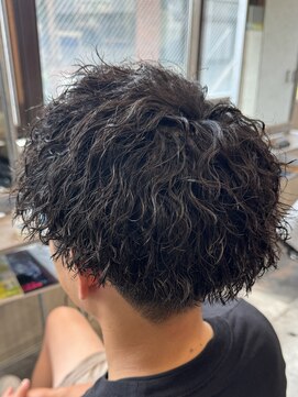 ハッシュタグネイビー 仙台駅前店(#NAVY) ツイストスパイラル仙台美容室波巻きシャドウパーマサーフカール